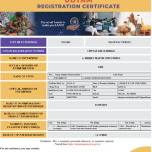 MSME CERTIFICATE